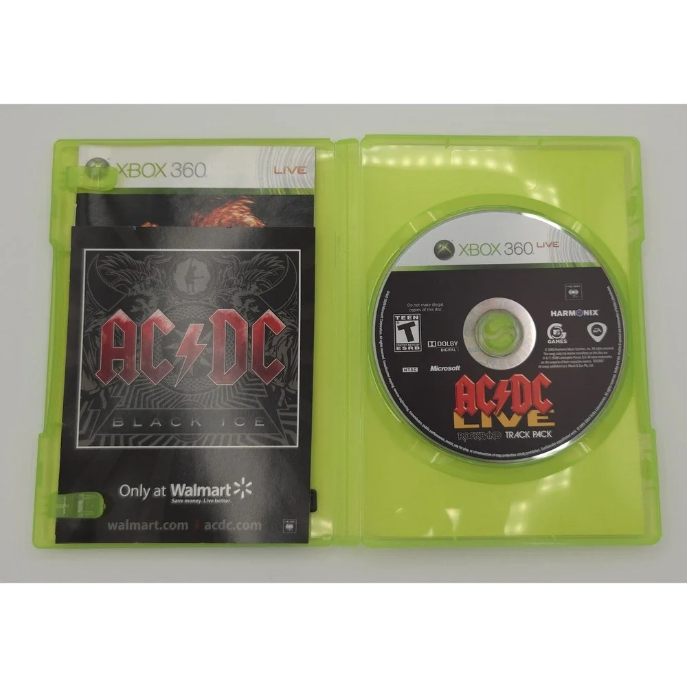 AC/DC Live Rock Band Track Pack - Xbox 360 - CIB w/ Manual & Insert - Tested